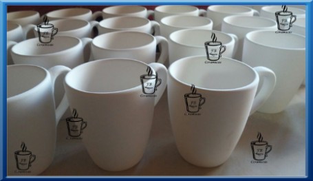 Tazas en bizcocho